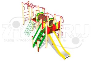 Оборудование для детских площадок АО ЗИОН1 КД082 Детский игровой комплекс «Белый медведь»