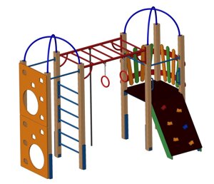 Детский спортивный комплекс ДСК-58 (дерево)