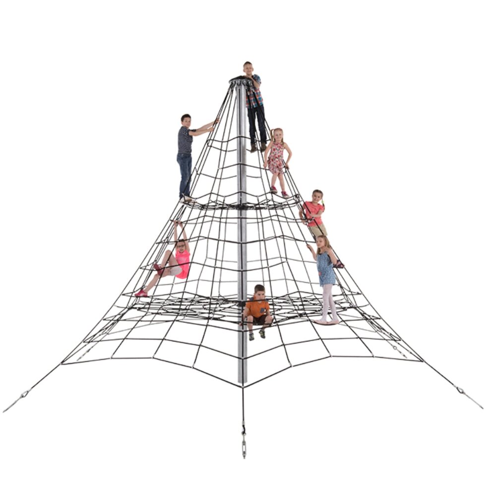 Пирамида из армированного каната, высота 4,5 м от компании ДетямЮга - фото 1