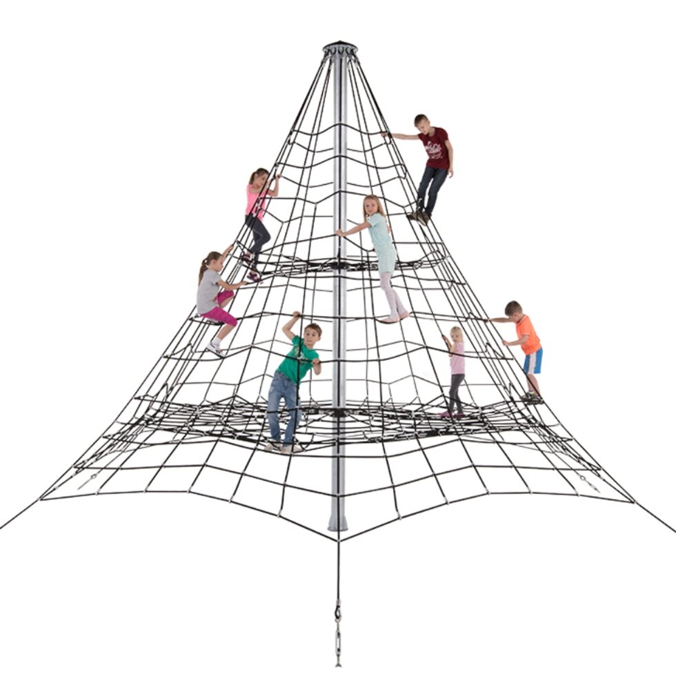 Пирамида из армированного каната, высота 5 м от компании ДетямЮга - фото 1