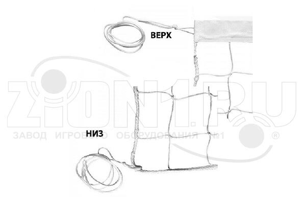 Спортивные элементы АО ЗИОН1 ТС072 Сетка волейбольная от компании ДетямЮга - фото 1