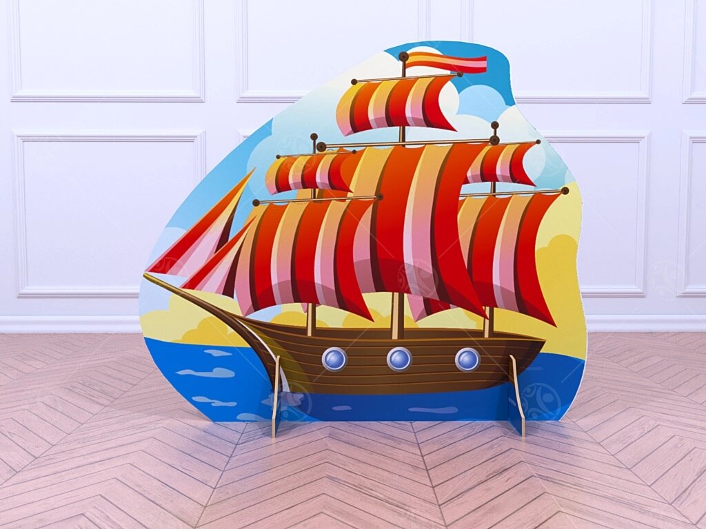 Театральная декорация "Кораблик с парусами" от компании ДетямЮга - фото 1