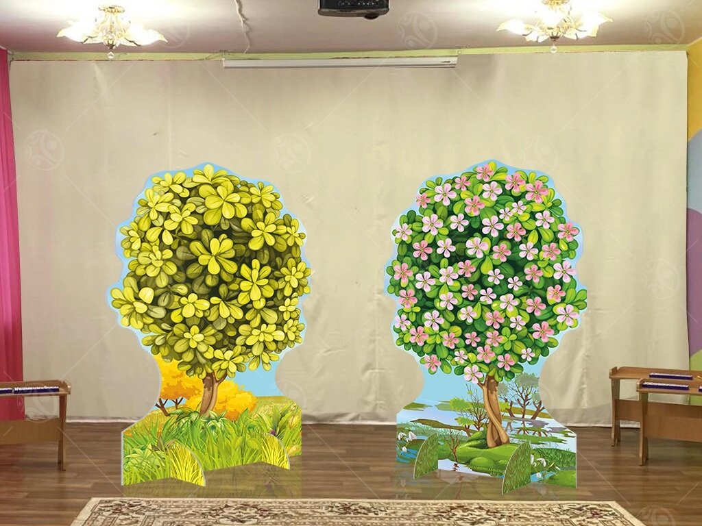 Театральная декорация "Сказочное дерево" (весна-осень) от компании ДетямЮга - фото 1