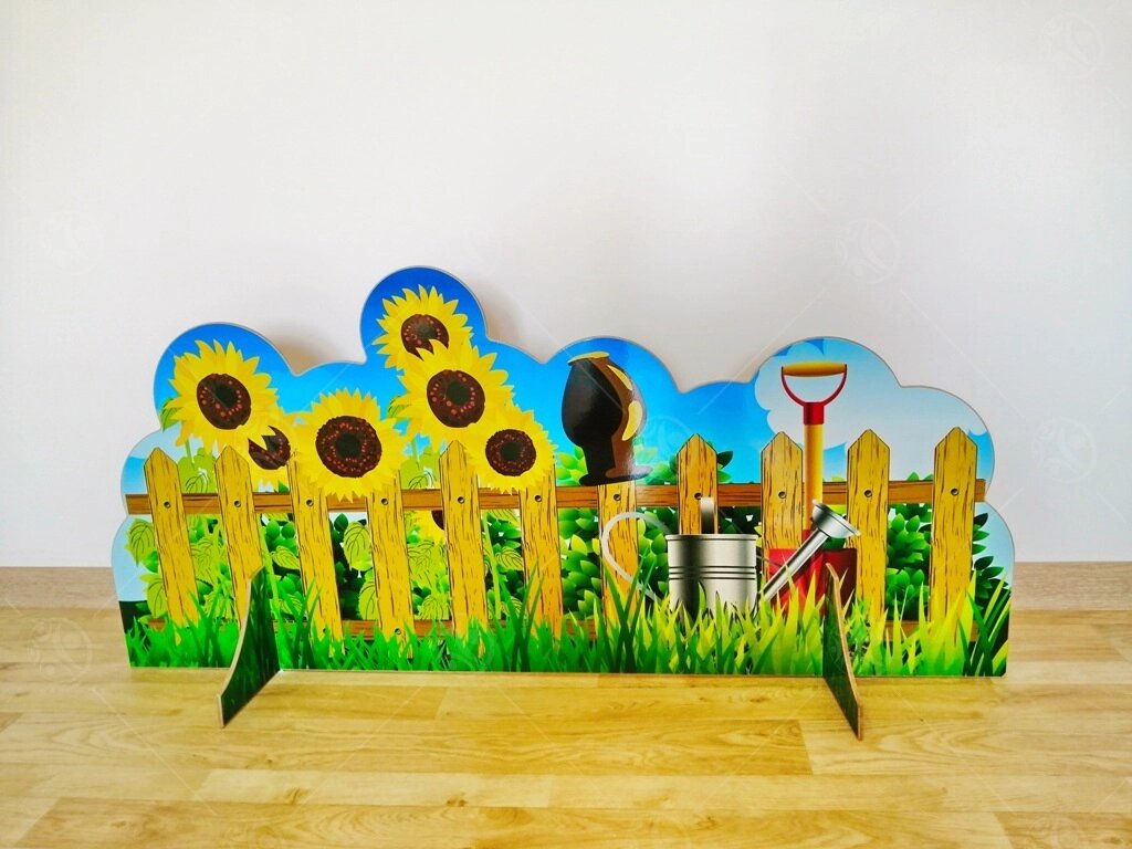 Театральная декорация "Забор с подсолнухами" от компании ДетямЮга - фото 1
