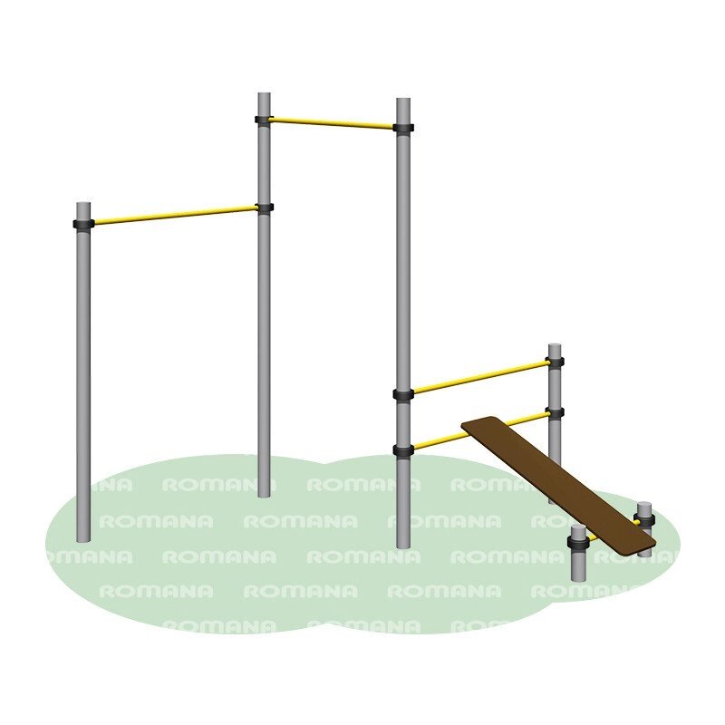 Воркаут уличный Romana 501.07.01 от компании ДетямЮга - фото 1