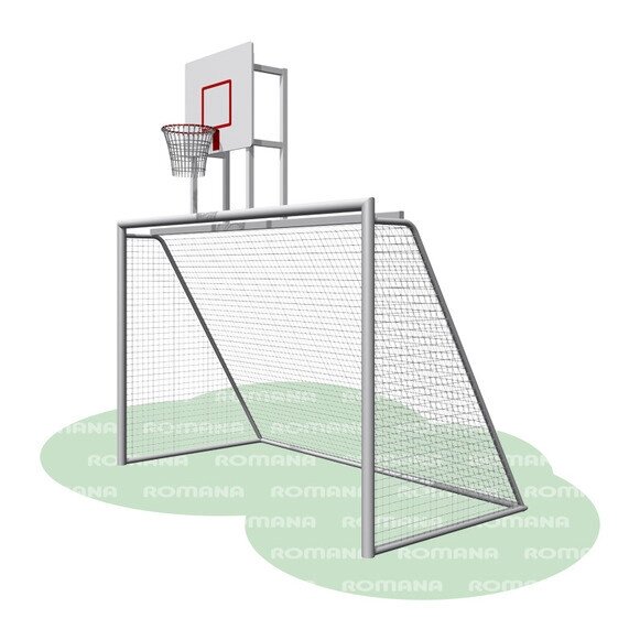 Ворота с баскетбольным щитом (сетка в комплекте) Romana 203.10.00 от компании ДетямЮга - фото 1
