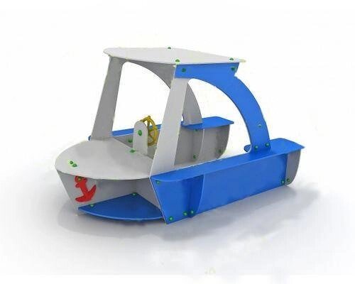Яхта, малая архитектурная форма для детских игровых площадок, дерево, металл от компании ДетямЮга - фото 1