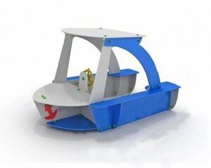 Яхта, малая архитектурная форма для детских игровых площадок, дерево, металл