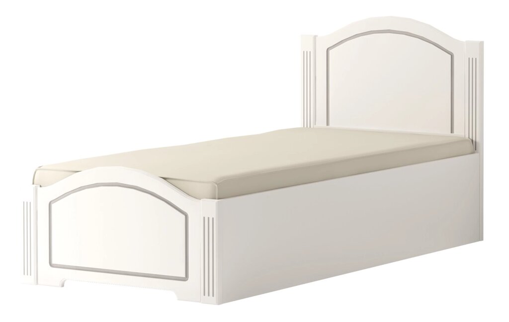 20 Кровать одинарная 90 см с латами Виктория от компании Мебельный магазин ГОССА - фото 1