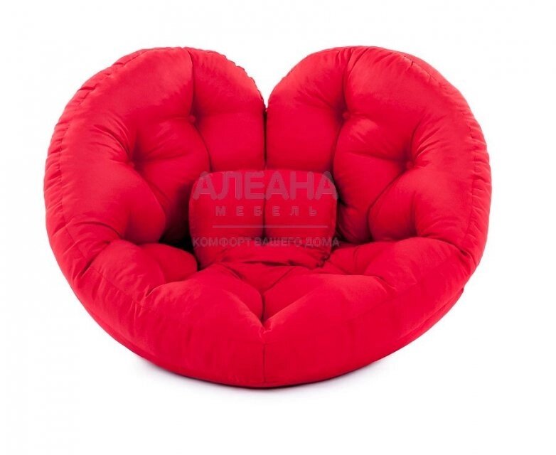 Бескаркасное кресло Сердце от компании Мебельный магазин ГОССА - фото 1