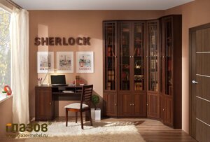 Библиотека Sherlock Шерлок, орех (комплект 1)