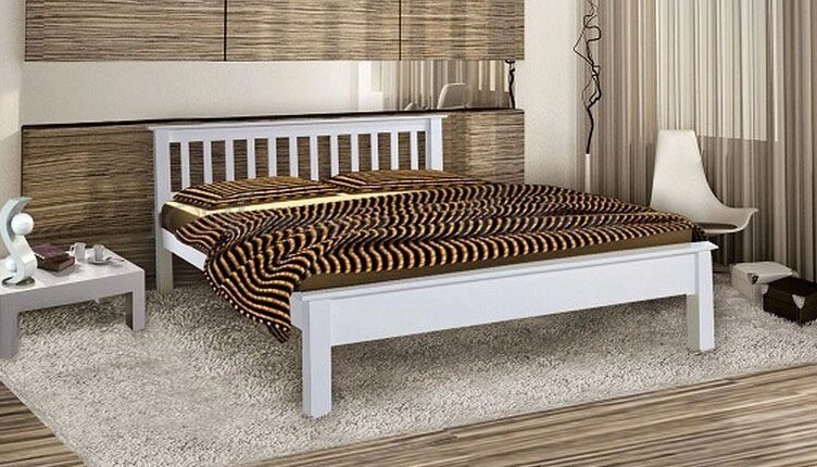 Деревянная кровать ВМК-Шале Агнесса 80х190 см (сосна) от компании Мебельный магазин ГОССА - фото 1
