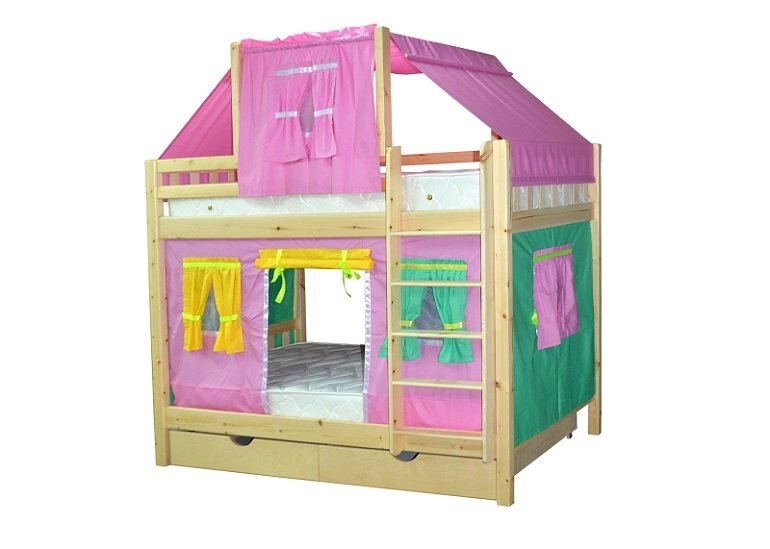 Детская 2-хярусная кровать Скворушка-4 от компании Мебельный магазин ГОССА - фото 1