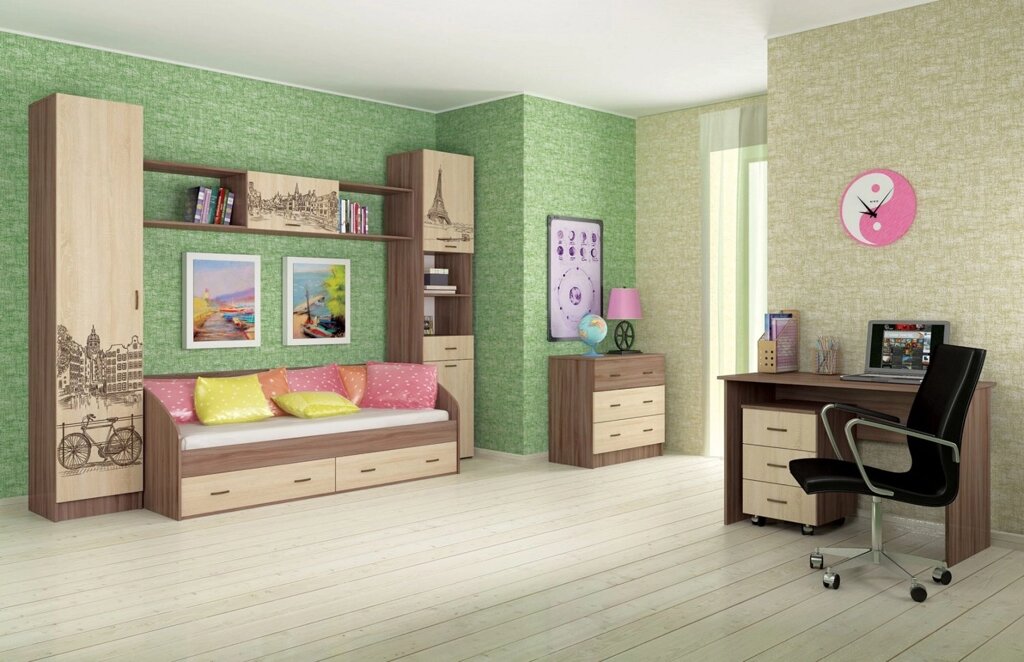 Детская комната Орион (комплект 3) от компании Мебельный магазин ГОССА - фото 1