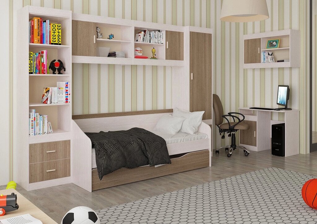 Детская комната Паскаль (комплект 2) от компании Мебельный магазин ГОССА - фото 1