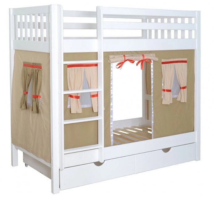 Детская кровать двухъярусная Галчонок от компании Мебельный магазин ГОССА - фото 1