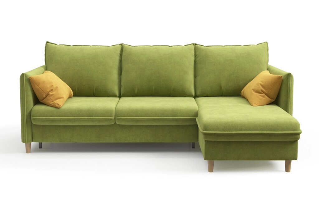 Диван угловой Сканди, зеленый от компании Мебельный магазин ГОССА - фото 1