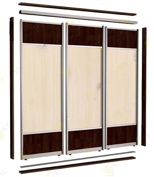 Двери для шкафов-купе 3-х дв и для гардеробных от компании Мебельный магазин ГОССА - фото 1