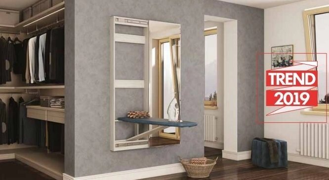 Гладильная доска Смарт с зеркалом от компании Мебельный магазин ГОССА - фото 1