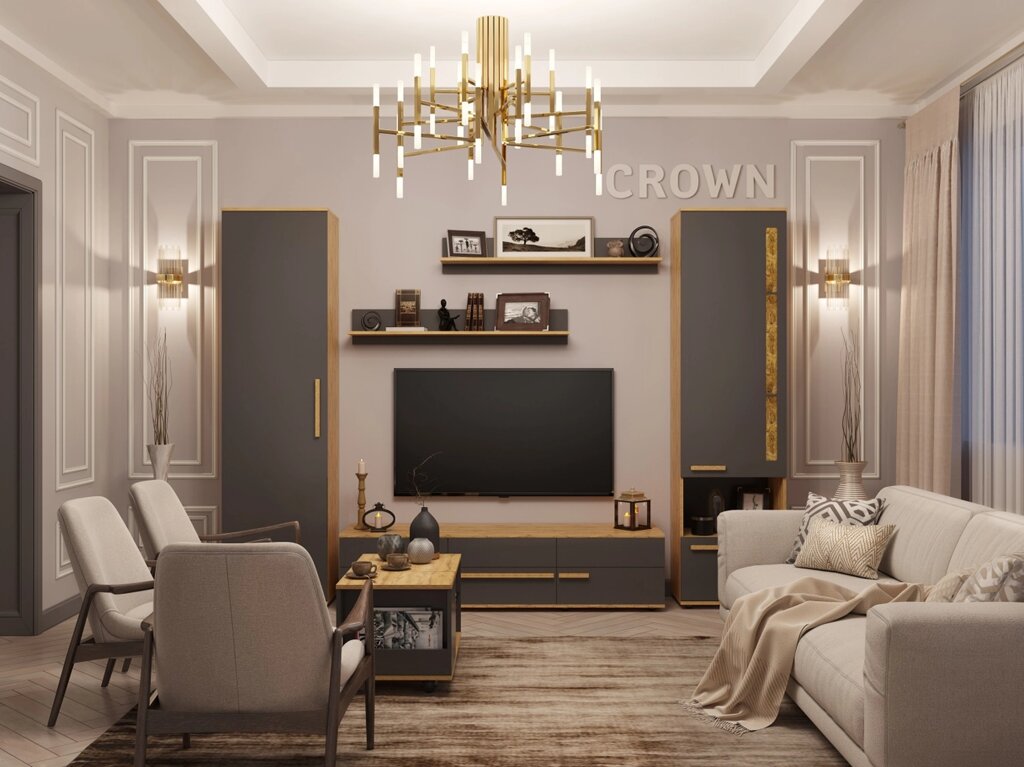 Гостиная Crown (комплект 2) от компании Мебельный магазин ГОССА - фото 1