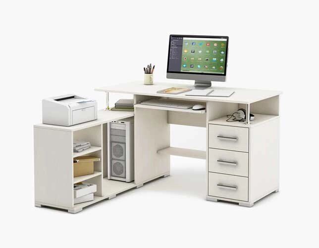 Компьютерный стол Амбер - 11, 12 от компании Мебельный магазин ГОССА - фото 1