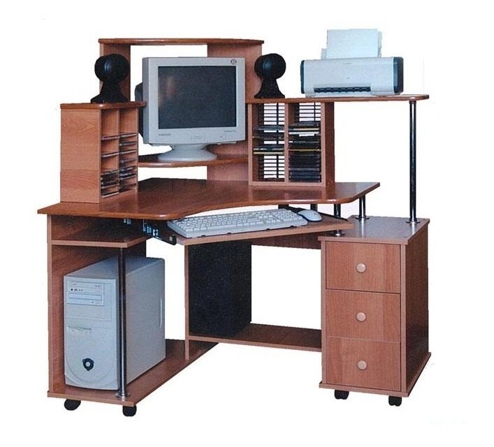 Компьютерный стол Арсенал от компании Мебельный магазин ГОССА - фото 1