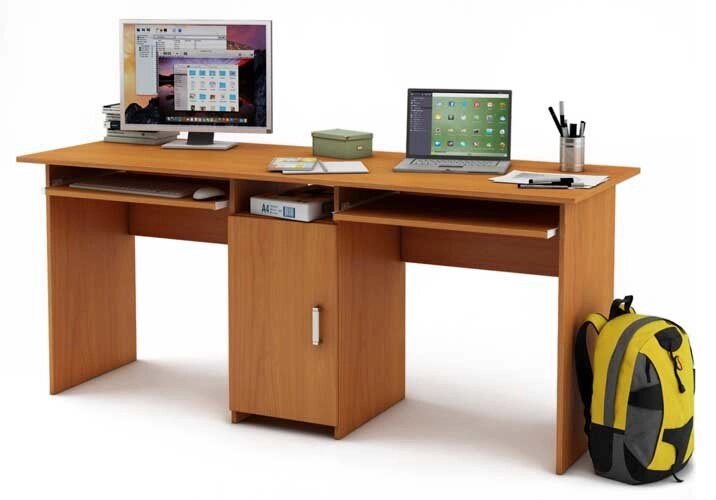 Компьютерный стол для двоих Лайт - 10К от компании Мебельный магазин ГОССА - фото 1