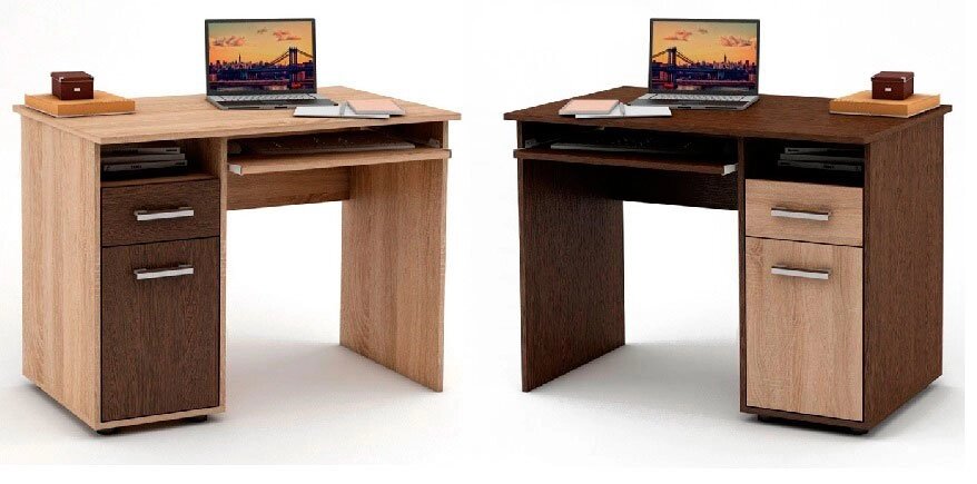 Компьютерный стол Остин-1, 2 от компании Мебельный магазин ГОССА - фото 1