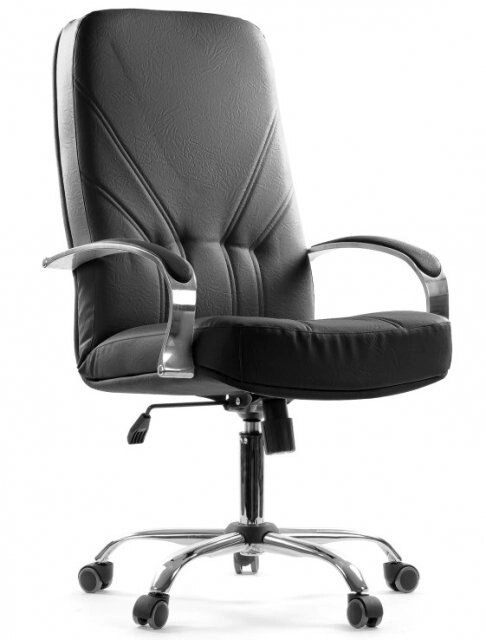 Кресло для работы Менеджер хром от компании Мебельный магазин ГОССА - фото 1