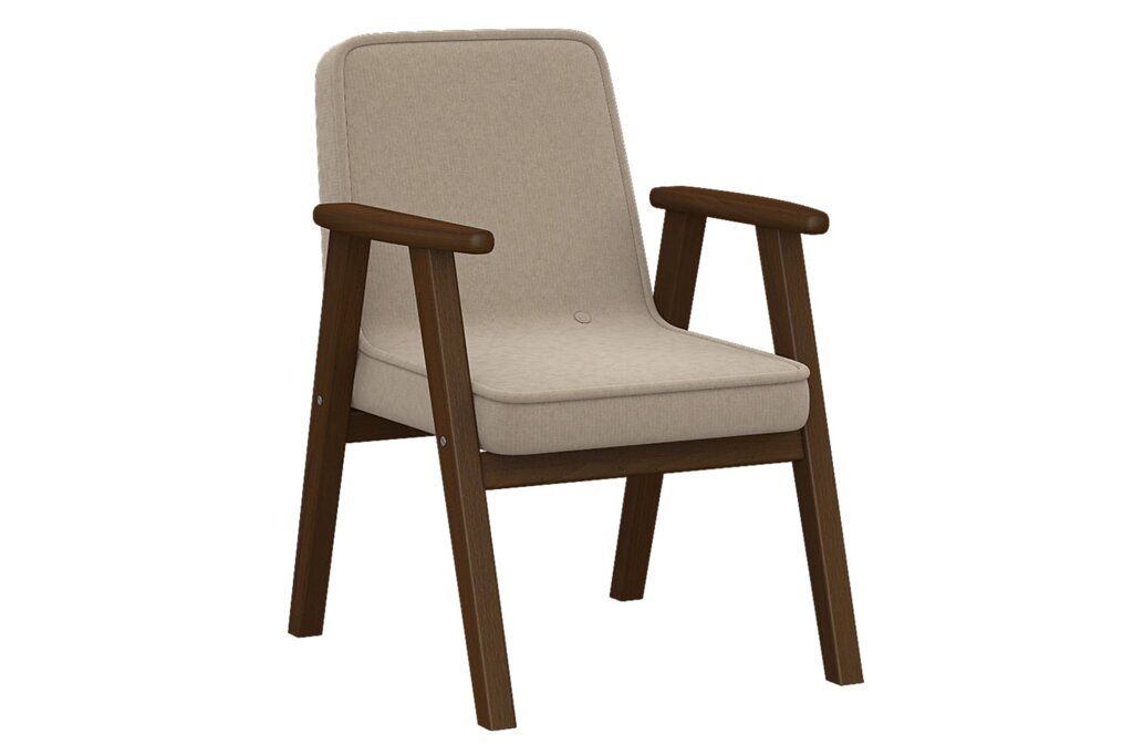 Кресло Сканди, бежевый темный от компании Мебельный магазин ГОССА - фото 1