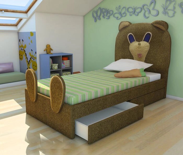 Кровать детская Медвежонок от компании Мебельный магазин ГОССА - фото 1