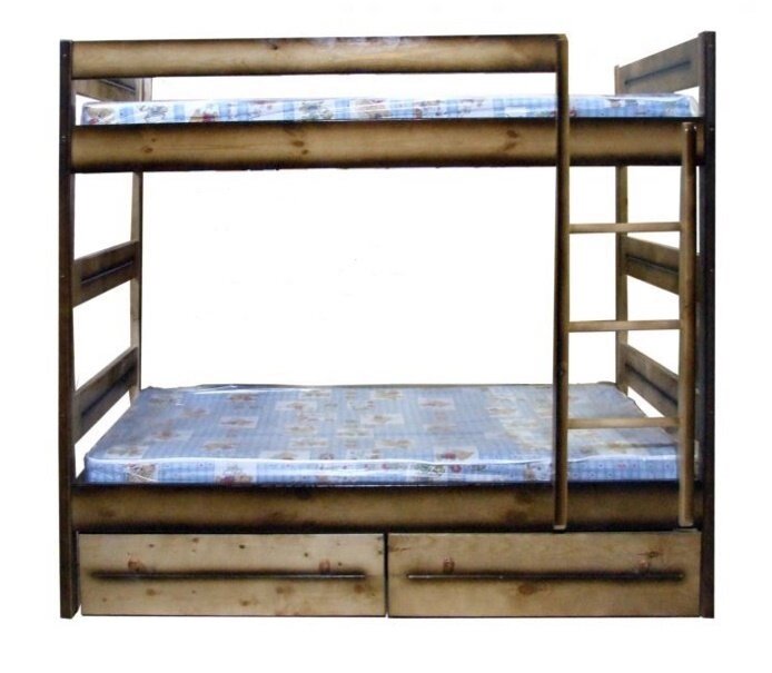 Кровать Двухъярусная сосновая от компании Мебельный магазин ГОССА - фото 1