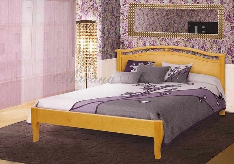 Кровать из массива Ария от компании Мебельный магазин ГОССА - фото 1