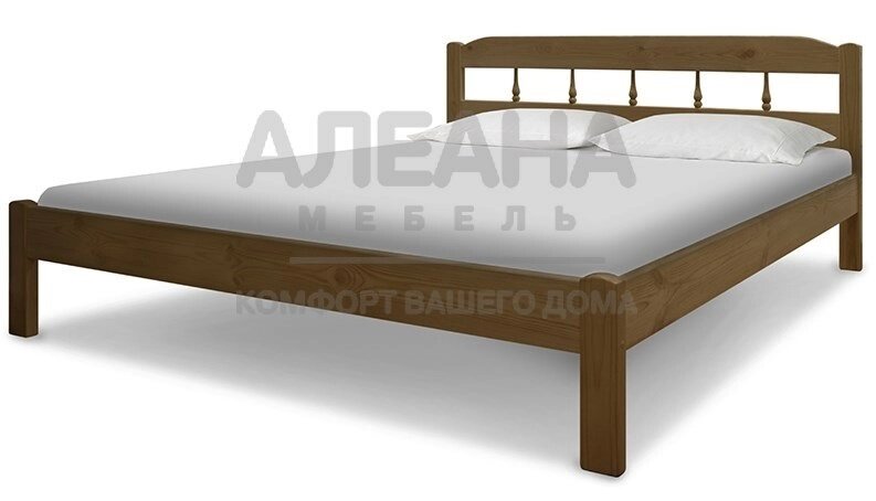 Кровать из массива Бюджет 2 от компании Мебельный магазин ГОССА - фото 1