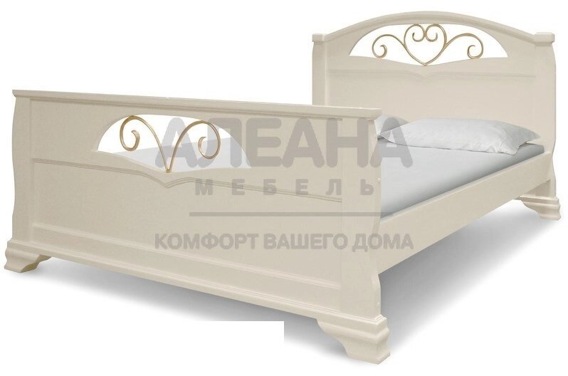 Кровать из массива Эврос 2 от компании Мебельный магазин ГОССА - фото 1