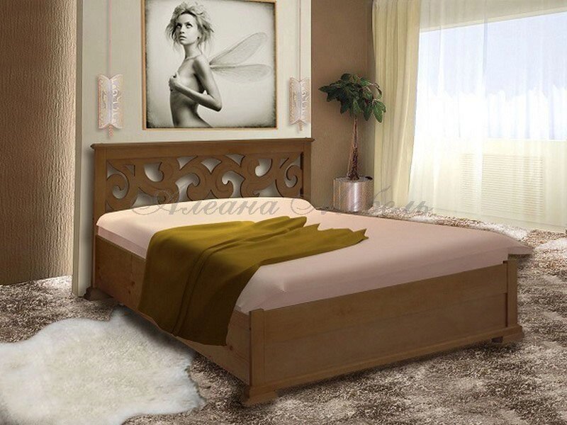 Кровать из массива Габриэлла от компании Мебельный магазин ГОССА - фото 1