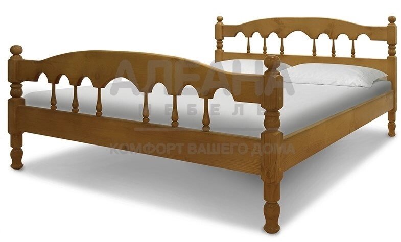 Кровать из массива Капелла от компании Мебельный магазин ГОССА - фото 1