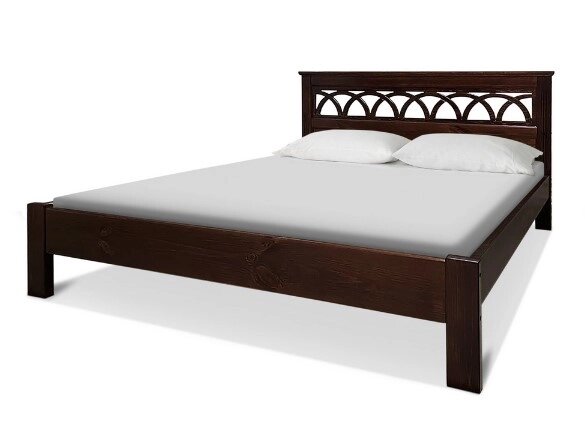 Кровать из массива Крокус 180х200, Дуб от компании Мебельный магазин ГОССА - фото 1