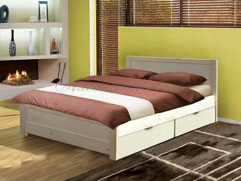Кровать из массива Мантра от компании Мебельный магазин ГОССА - фото 1