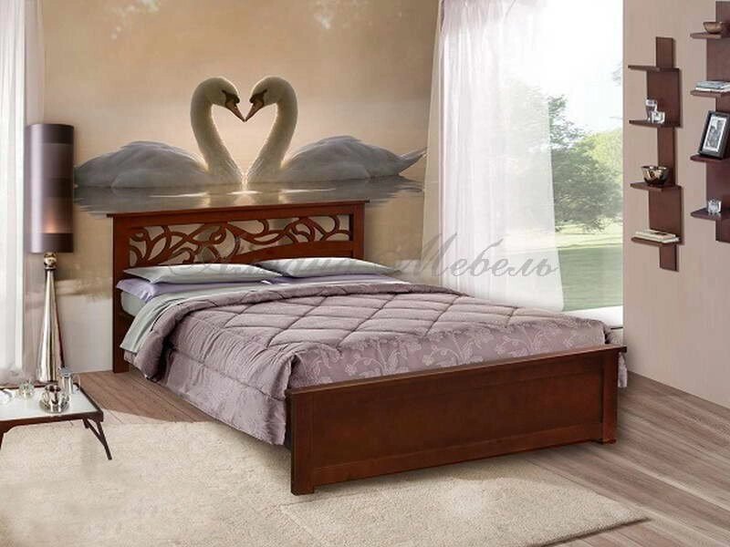 Кровать из массива Майя от компании Мебельный магазин ГОССА - фото 1