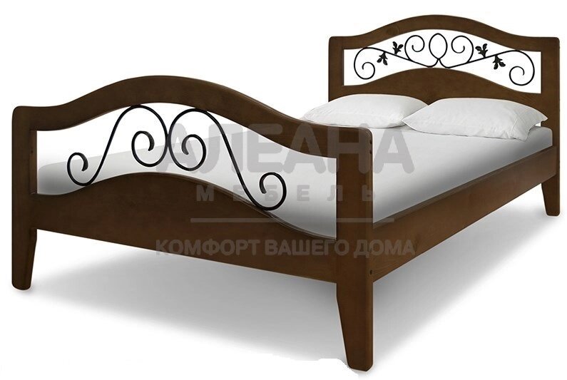 Кровать из массива Слобода от компании Мебельный магазин ГОССА - фото 1