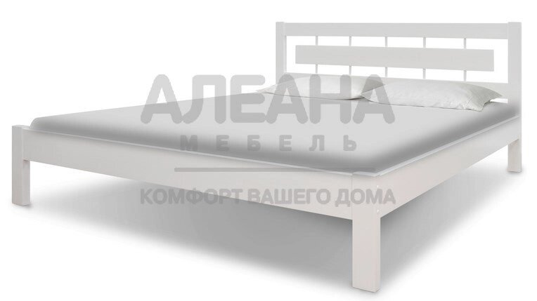 Кровать из массива Соло-2 от компании Мебельный магазин ГОССА - фото 1