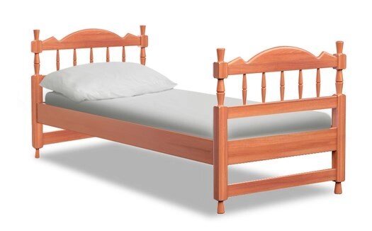 Кровать из массива Юнона от компании Мебельный магазин ГОССА - фото 1