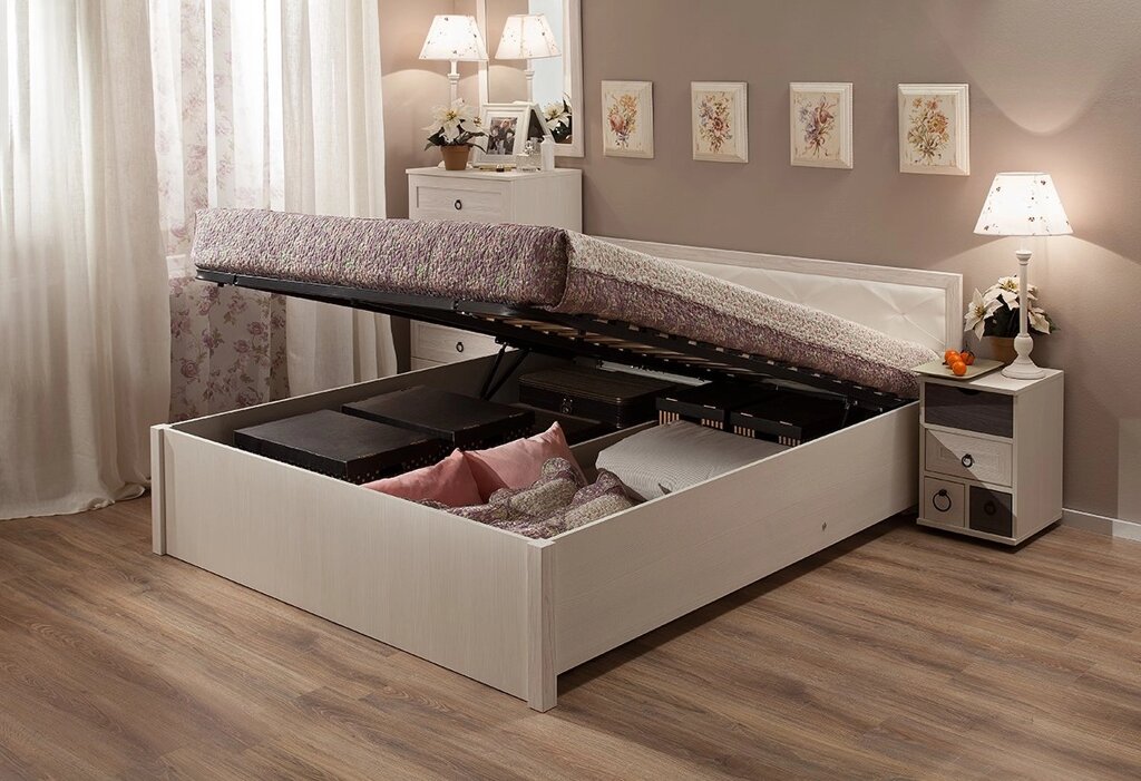 Кровать Марсель 31.2 с подъемным механизмом (180) от компании Мебельный магазин ГОССА - фото 1