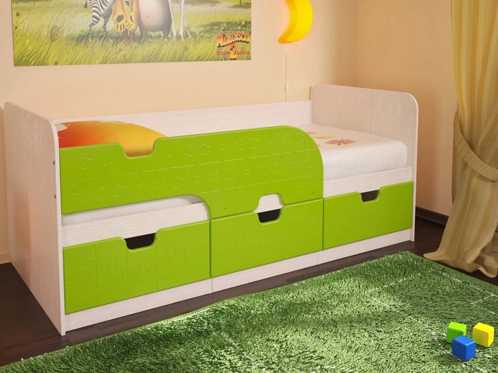 Кровать Минима Лайм от компании Мебельный магазин ГОССА - фото 1