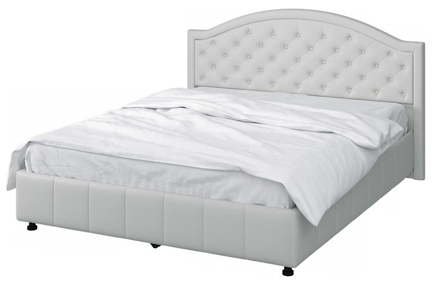 Кровать МК 57 модуль 295 белая от компании Мебельный магазин ГОССА - фото 1
