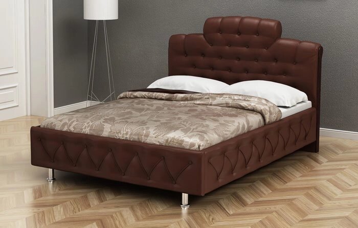 Кровать мягкая Стефани от компании Мебельный магазин ГОССА - фото 1