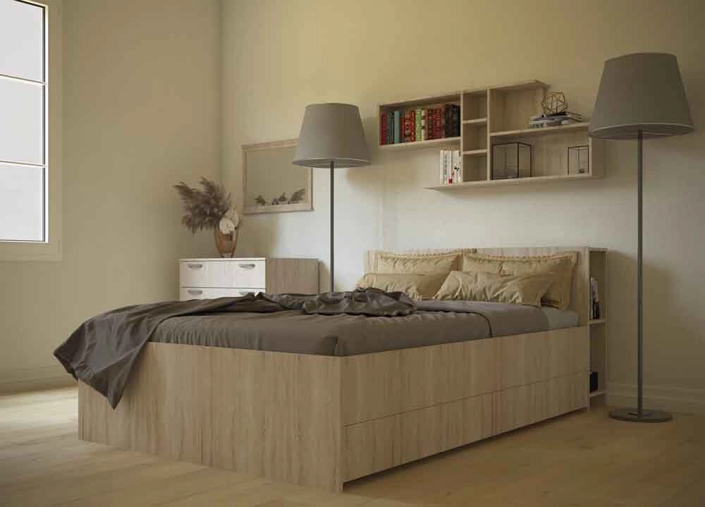 Кровать Прямая спинка от компании Мебельный магазин ГОССА - фото 1