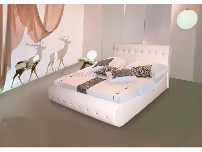Кровать с мягким изголовьем Гретта от компании Мебельный магазин ГОССА - фото 1