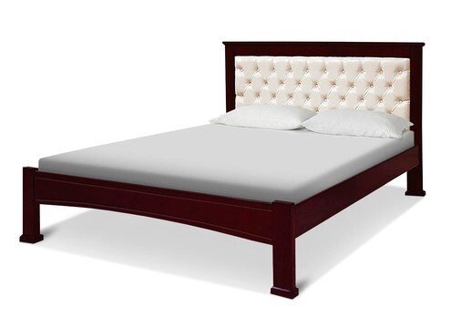 Кровать с мягким изголовьем Илона от компании Мебельный магазин ГОССА - фото 1